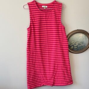 Celandine Magenta and Red Striped sun dress